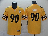 Nike Steelers 90 T.J. Watt Gold Inverted Legend Limited Jersey,baseball caps,new era cap wholesale,wholesale hats